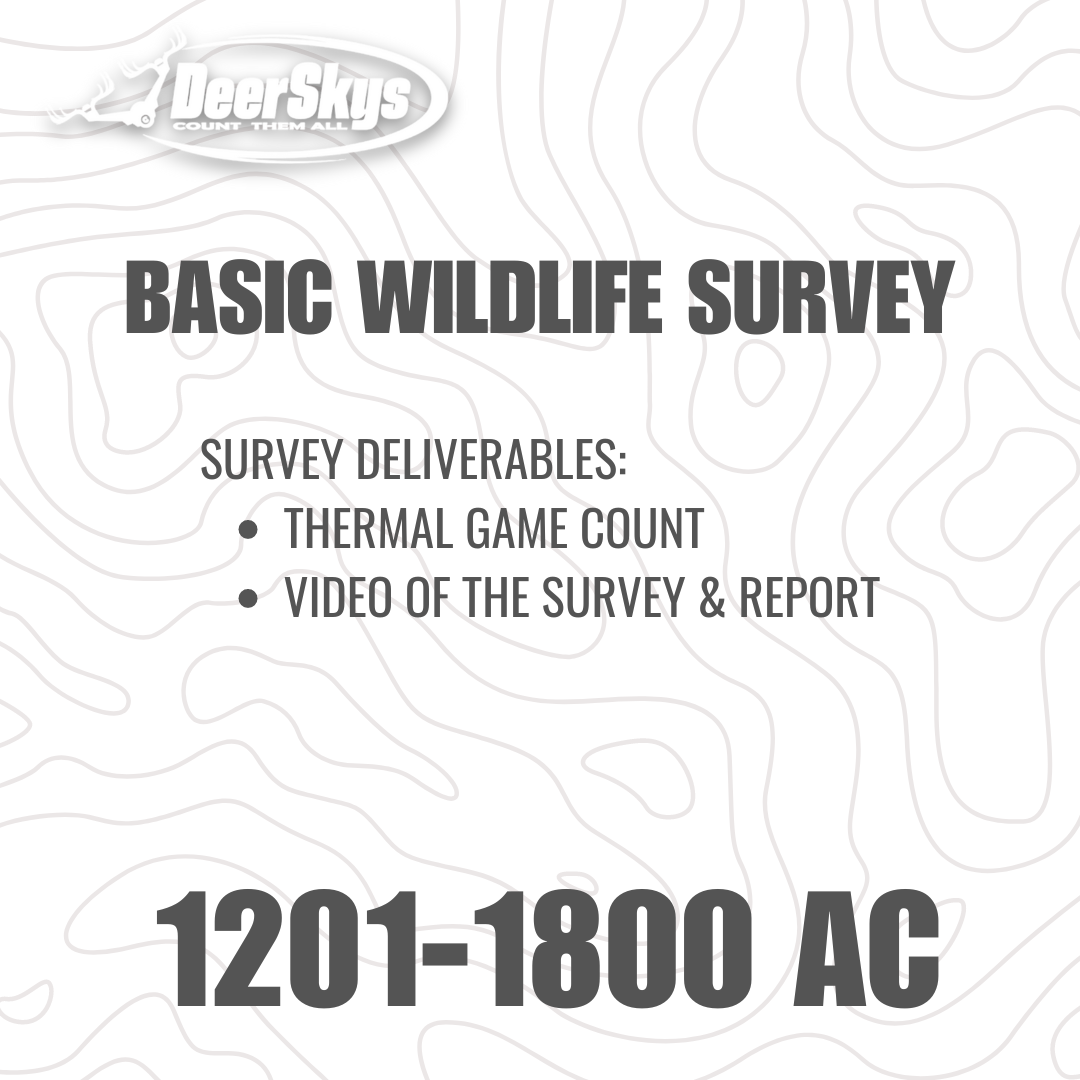 Basic - Thermal Wildlife Survey 1201-1800 Acres